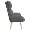 vidaXL Relaxing Chair Dark grey 69 x 74 x 93 cm Fabric