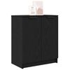 vidaXL Shoe Cabinet Black Oak 59 x 35 x 70 cm Engineered Wood
