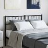 vidaXL Metal Replace Headboard Black 160 cm