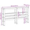 vidaXL Headboard with Shelves White 140 cm Solid Wood Pine