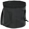 vidaXL Folding Buckets 2 pcs Black 30 L PVC