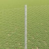 vidaXL Fence with Post Silver 1.4 x 10 m Steel
