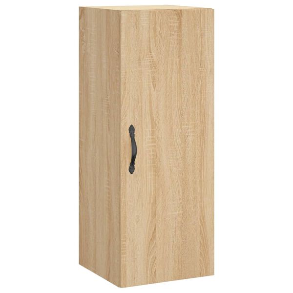 vidaXL Wall Mounted Cabinet Sonoma Oak 34.5x34x90 cm Engineered Wood