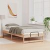 vidaXL Bed Frame Brown 100 x 220 cm Solid Pine Wood