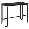 vidaXL Dining Table 100 x 50 x 75 cm Engineered Wood Black Rectangular