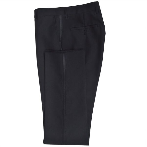 vidaXL Men's Two Piece Black Tie Dinner Suit/Smoking Tuxedo Size 46 Black