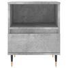 vidaXL Bedside Cabinet Concrete Grey 40x35x50 cm Engineered Wood