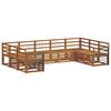 vidaXL Sofa Sets 9 pcs Natural Solid Acacia Wood