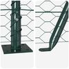 vidaXL Fence with Posts Green 0.5 x 100 m PVC-coated steel