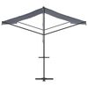 vidaXL Free Standing Awning Blue and White 600x300 cm Fabric and Steel