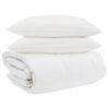 vidaXL Duvet Set with Pillow 3 pcs White Down Feather