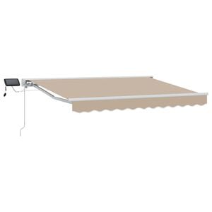 vidaXL Beige 2.5 x 2 m Polyester with PU coating