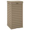 vidaXL Outdoor Garbage Bin Light Brown 41x41x86 cm Polypropylene
