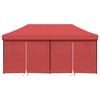vidaXL Party Tent Folding Burgundy 292 x 580 x 315 cm Oxford Fabric