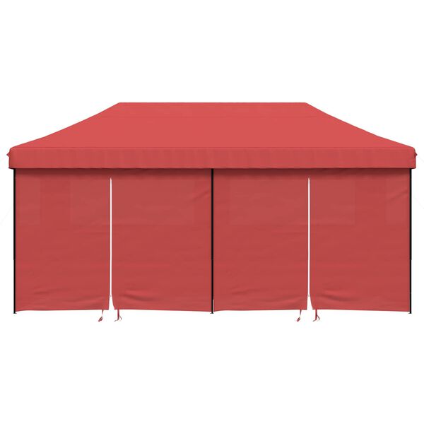 vidaXL Party Tent Folding Burgundy 292 x 580 x 315 cm Oxford Fabric