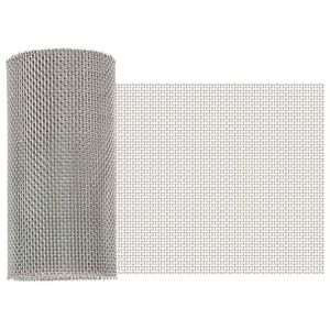 vidaXL Mesh Screen 20 x 200 cm 8 Mesh Stainless Steel 201 Silver
