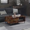 vidaXL Coffee Table Smoked Oak 90x60x35 cm Engineered Wood