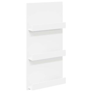 vidaXL Magazine Rack with Shelf White 51 x 11 x 102 cm Engineered Wood