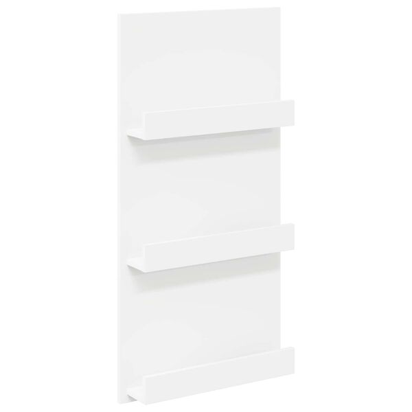 vidaXL Magazine Rack with Shelf White 51 x 11 x 102 cm Engineered Wood