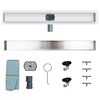 vidaXL Shower Drain 2-in-1 with 360&deg; Siphon Silver 70 cm