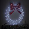 vidaXL Wreath with 150 LEDs Cold white 120 cm Acrylic