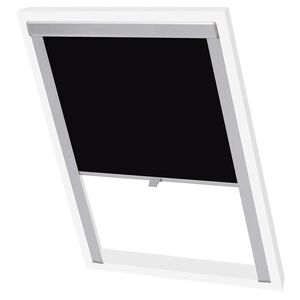 vidaXL Blackout Roller Blind Black CK02