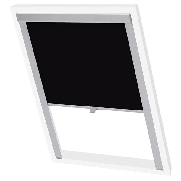 vidaXL Blackout Roller Blind Black CK02