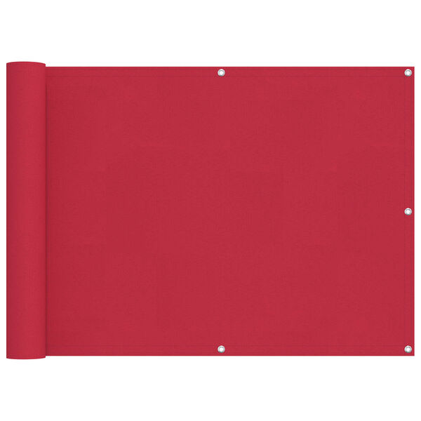 vidaXL Balcony Screen Burgundy 75 x 300 cm Oxford Fabric