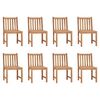vidaXL Garden Chairs 8 pcs Solid Teak Wood