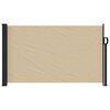 vidaXL Retractable Side Awning Beige 120x500 cm