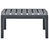 vidaXL Garden Table Anthracite 78x55x38 cm Plastic