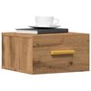 vidaXL Wall-mounted Bedside Cabinet Artisan Oak 35x35x20 cm