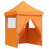 vidaXL Party Tent Folding Orange 200 x 200 x 306 cm Oxford Fabric