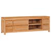 vidaXL TV Cabinet 115x30x40 cm Solid Teak Wood