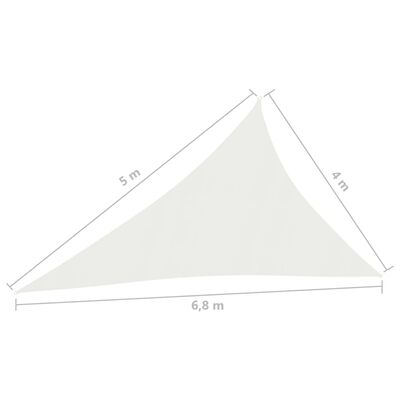 vidaXL Sunshade Sail 160 g/m² White 4x5x6.8 m HDPE