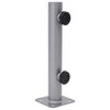 vidaXL Parasol Base for &Oslash;32/34/38 mm Pole Silver Steel