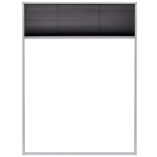 vidaXL Plisse Insect Screen for Windows Aluminium 60x80 cm