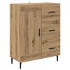 vidaXL Highboard with Drawer 2 pcs Artisan Oak Engineered Wood