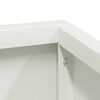 vidaXL Garden Planter White 100 x 100 x 50 cm Cold-rolled Steel