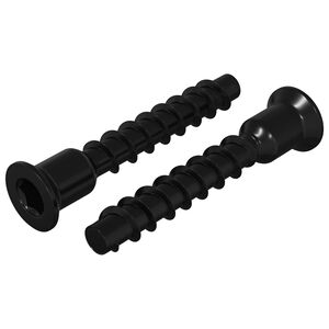vidaXL Socket Cap Head Screw 2 pcs Black 7 x 40 mm Iron