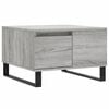 vidaXL Coffee Table Grey Sonoma 55x55x36,5 cm Engineered Wood