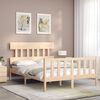 vidaXL Bed Frame without Mattress Small Double Solid Wood Pine