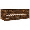 vidaXL Daybed with Drawers without Mattress Smoked Oak 90x190 cm Single