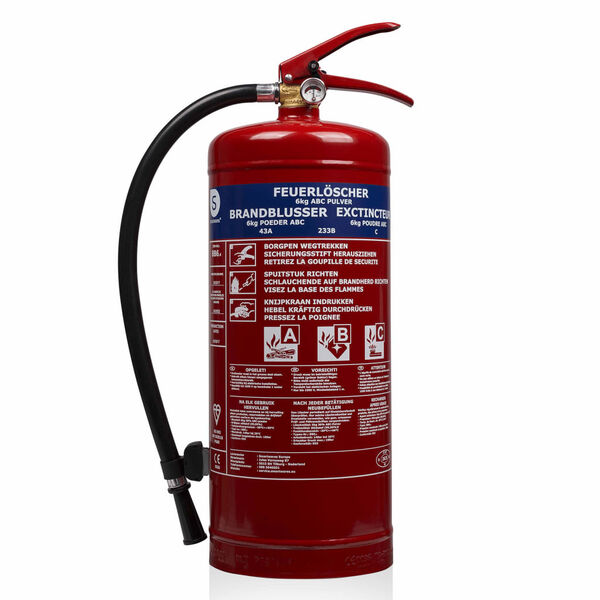 Smartwares Powder Fire Extinguisher BB6 6 kg Class ABC Steel 10.014.72