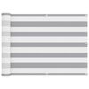vidaXL Balcony Screen Light Grey and White 75 x 400 cm