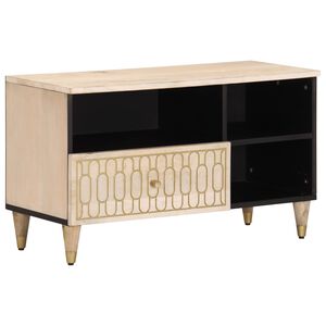 vidaXL TV Cabinet 80x33x46 cm Solid Wood Mango