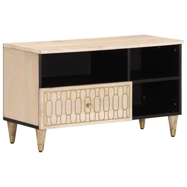 vidaXL TV Cabinet 80x33x46 cm Solid Wood Mango