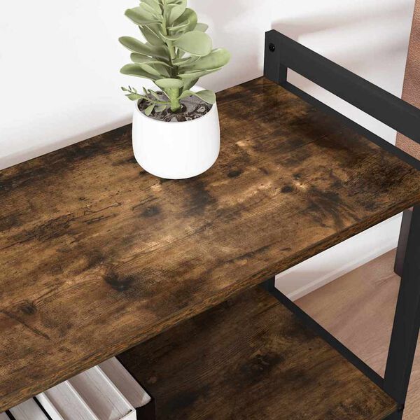 vidaXL Bookshelf Smoked Oak 60 x 30 x 50 cm Engineered Wood