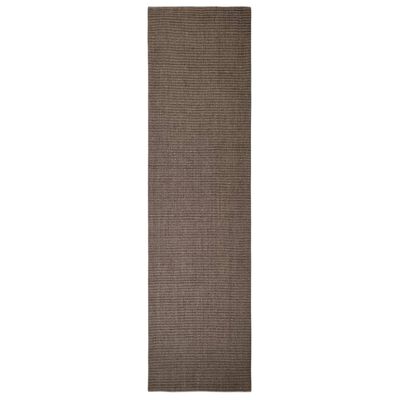 vidaXL Sisal Rug for Scratching Post Brown 66x250 cm