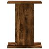 vidaXL Speaker Stands 2 pcs Smoked Oak 30x30x40 cm Engineered Wood